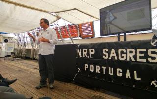 Empresas portuguesas de Defesa apresentam-se no Brasil a bordo do navio-escola Sagres