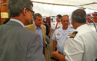 Empresas portuguesas de Defesa apresentam-se no Brasil a bordo do navio-escola Sagres