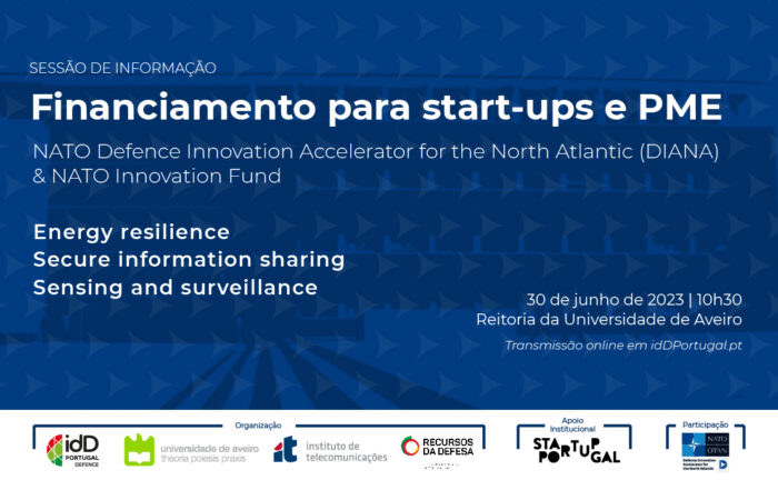 NATO / DIANA Info Session: Oportunidades de financiamento para start-ups e PMEs