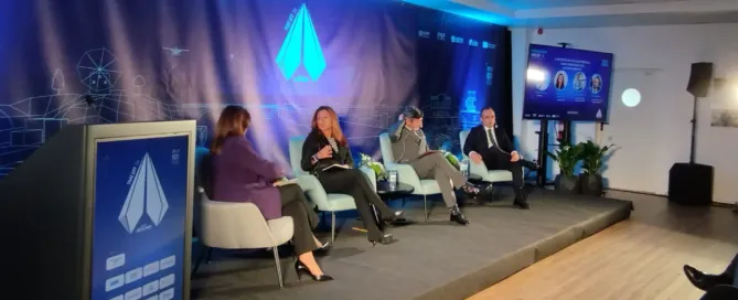 A presidente da idD Portugal Defence, Alexandra Pessanha, marcou presença no Portugal Air Summit - Take Off '24