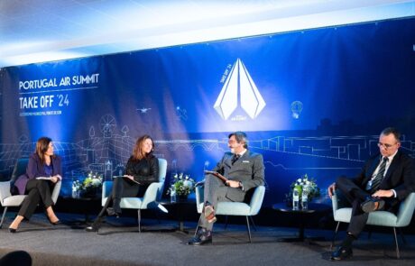 A presidente da idD Portugal Defence, Alexandra Pessanha, marcou presença no Portugal Air Summit - Take Off '24