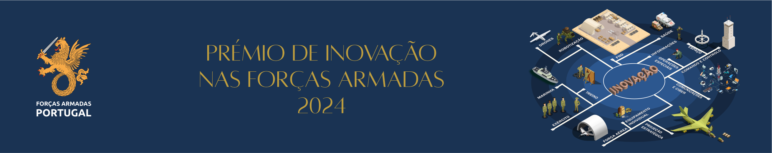 Abertas as candidaturas para o “Prémio de Inovação nas Forças Armadas” de 2024 Abertas as candidaturas para o "Prémio de Inovação nas Forças Armadas" de 2024