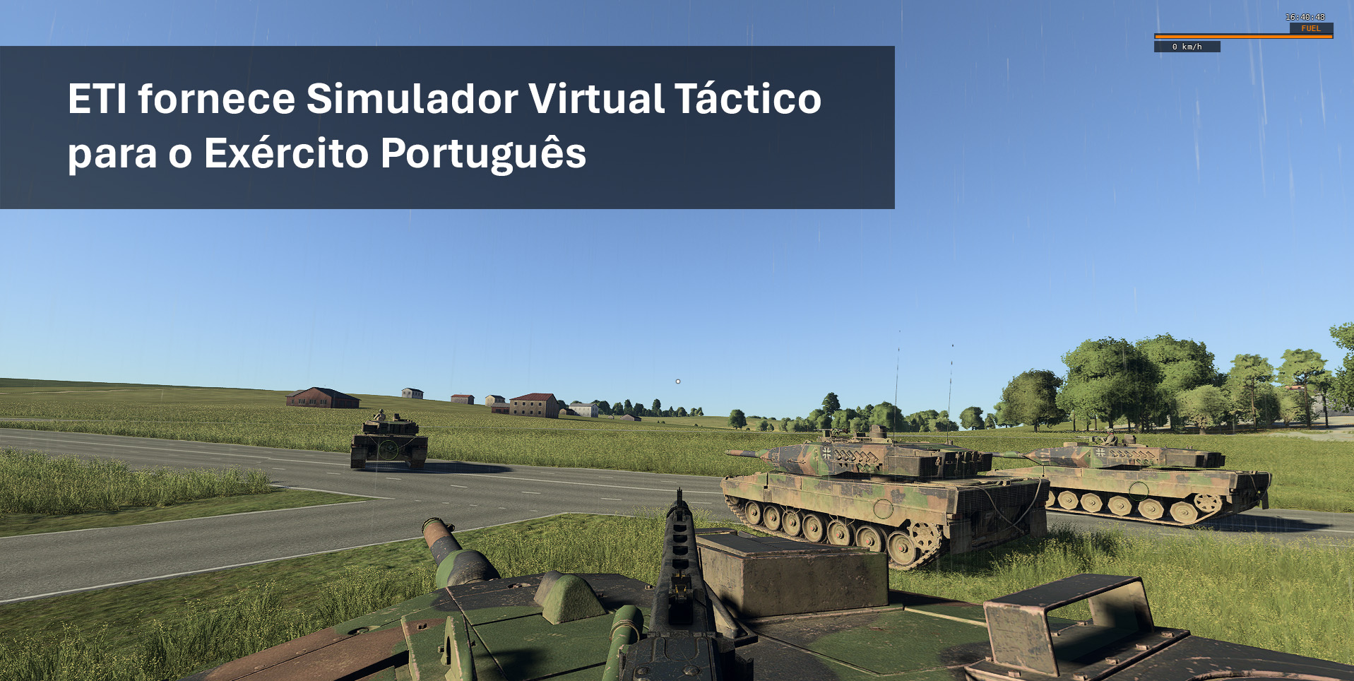 Simuladores portugueses reforçam treino do Exército Português Simuladores portugueses reforçam treino do Exército Português