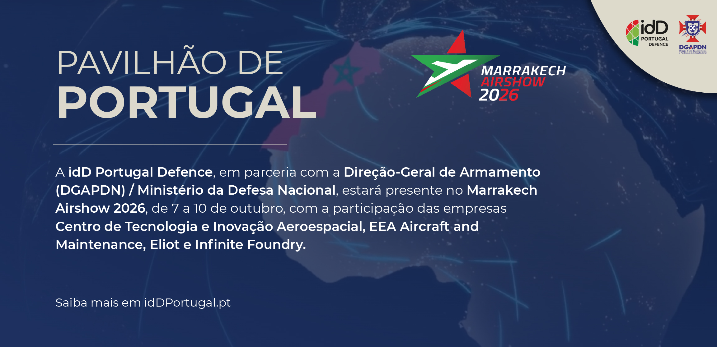 Pavilhão de Portugal no Marrakech Airshow 2026